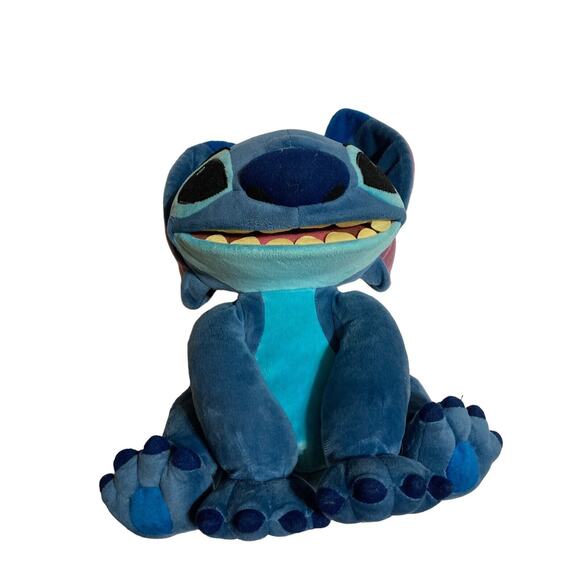 Lilo & STITCH Disney Plush Stuffed Animal 10” Blue Open Mouth Sitting - Picture 1 of 7
